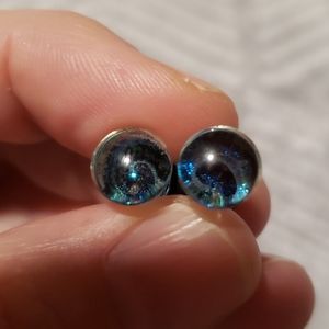 2 gauge pair glass galaxy plugs